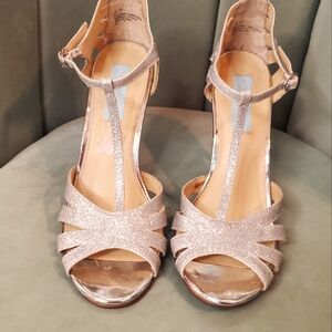 Betsey Johnson Silver Heels